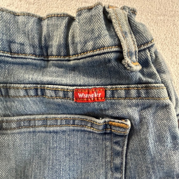 Wrangler Jeans Womens Size 14 Husky Flare Leg Light Wash Denim Pants Stretch - Picture 9 of 10